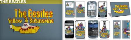 Beatles skins by MusicSkins for cell phones or laptops