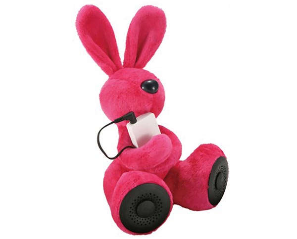 DJ Rabbit a plush iPod holder doubled as a speaker