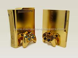 Golden Xbox 360 Mod by Computer Choppers