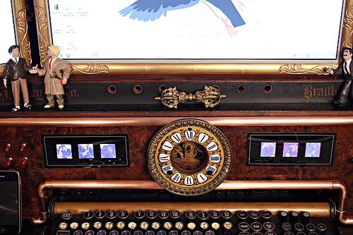 Incredible Victorian Steampunk Comupter and Workstation