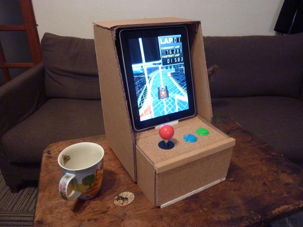 Cardboard iPad Arcade Cabinet