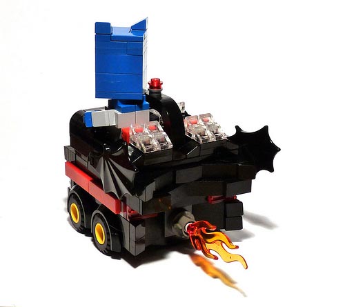 LEGO Batmobile Driven by CubeDude Batman