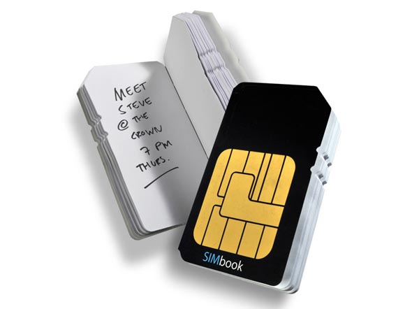 SIM Card Notebook Saves Your Phone Numbers