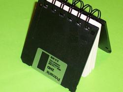 Recycled Floppy Disk Geek Gear Notebook