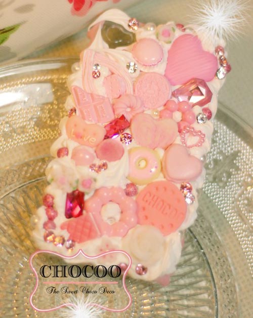 Delicious Chocoo Creamy Swarovski Crystals iPhone 4 Case