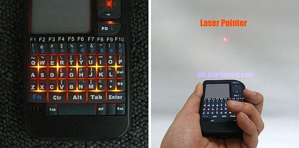 EFO RF Mini Wireless Keyboard with Touchpad