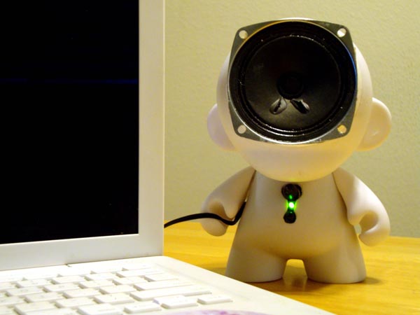 Handmade Kidrobot Munny Doll Speaker