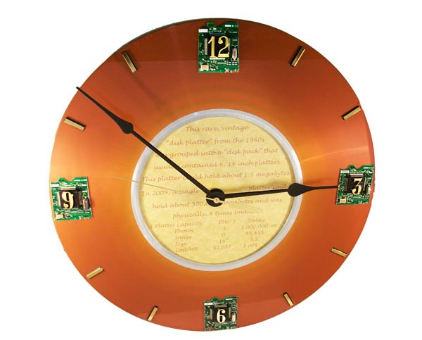 IBM Disk Platter Geek Wall Clock