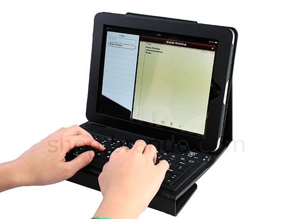 iPad Leather Case Integrated Bluetooth Keyboard