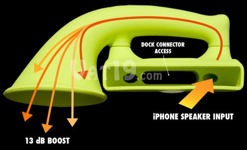 Horn Shaped iPhone Stand: An Audio Amplifier for iPhone 4