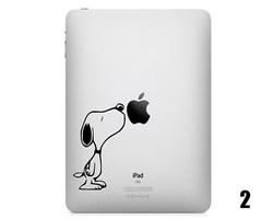 Five Snoopy iPad Decals