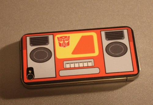 Soundwave and Blaster Transformers iPhone 4 Decals