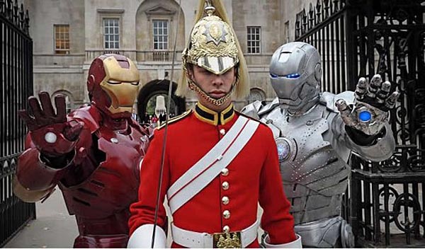 Iron Man and War Machine in London