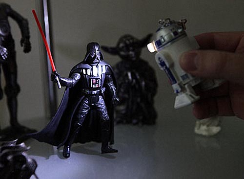 Star Wars R2-D2 LED Flashlight Keychain