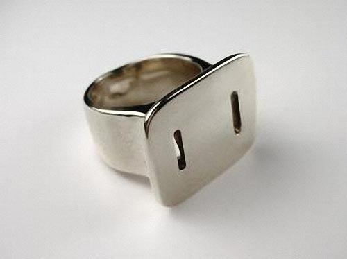 Show Your Love with Electric Plug and Socket Silver Rings