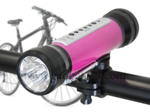 Bike Light Integrated MP3 Player and FM Radio