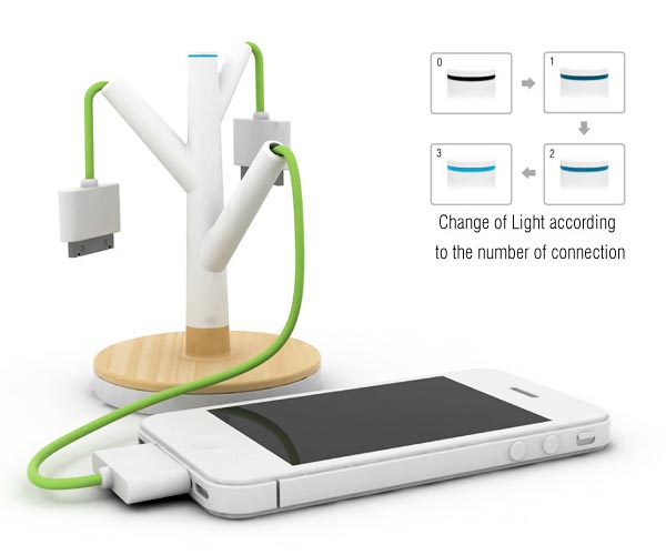 Giving Tree Charging Station Design Concept Gadgetsin