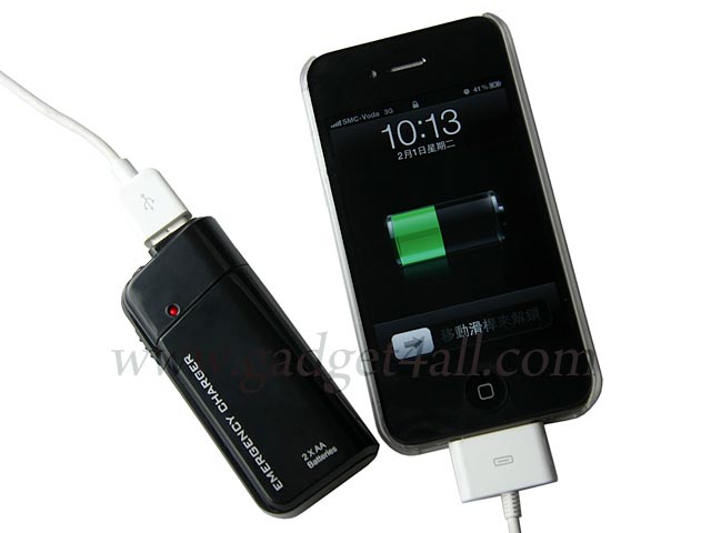 Portable Emergency Charger with LED Flashlight