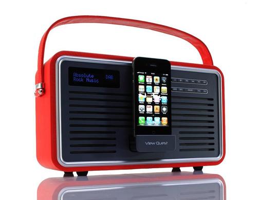 View Quest Retro DAB Radio and Dock Speaker for iPhone and iPod