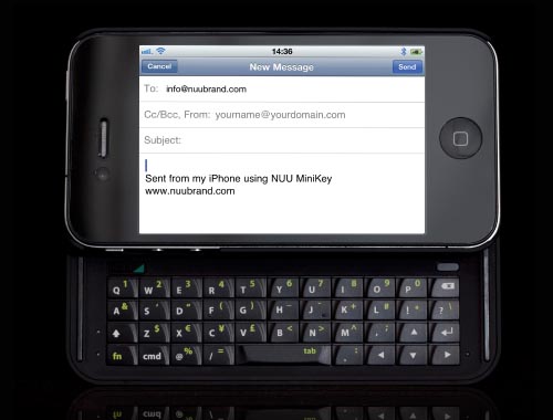 NUU MiniKey iPhone 4 Keyboard Case