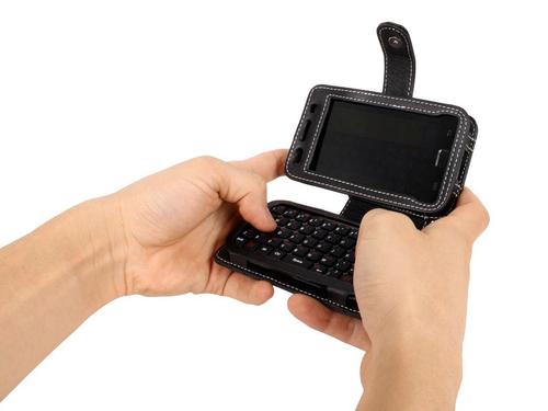 Thanko Samsung Galaxy S Leather Case and Bluetooth Keyboard