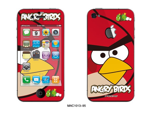 Full Body Angry Birds iPhone 4 Decals