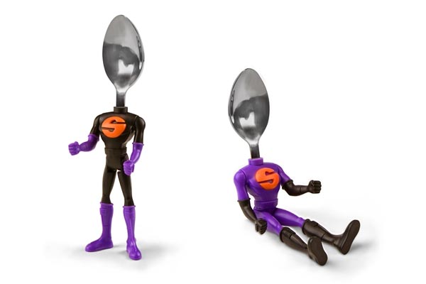 Superhero Action Figure Styled Spoon