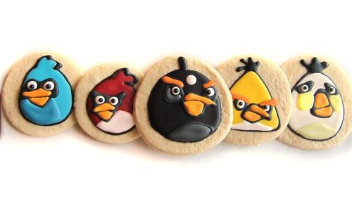 Handmade Angry Birds Sugar Cookies
