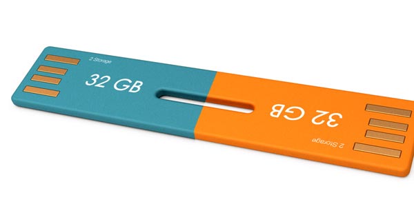 2-Storage USB Flash Drive