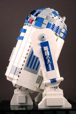 Star Wars R2-D2 Built out of LEGO Bricks