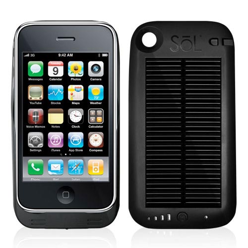 Sol Solar iPhone 4 Battery Case with Solar Panel