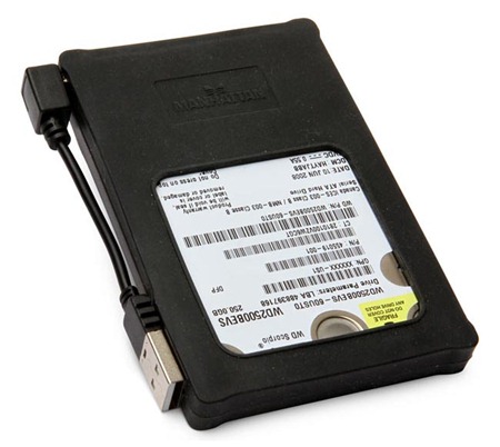 Turn 2.5" SATA HDD into External Hard Drive with the Silicone USB Drive Enclosure