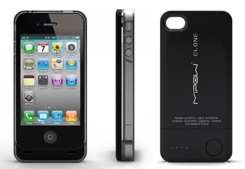 MiPow Clone Power iPhone 4 Case with Replaceable Back Up Battery