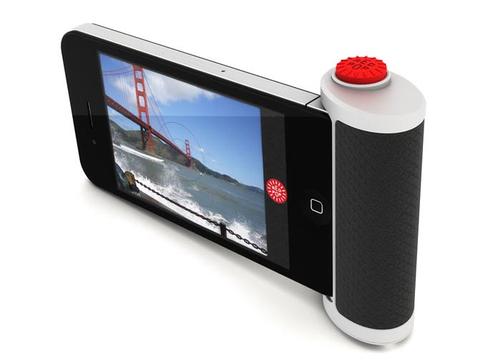 Red Pop Shutter Button for iPhone 4