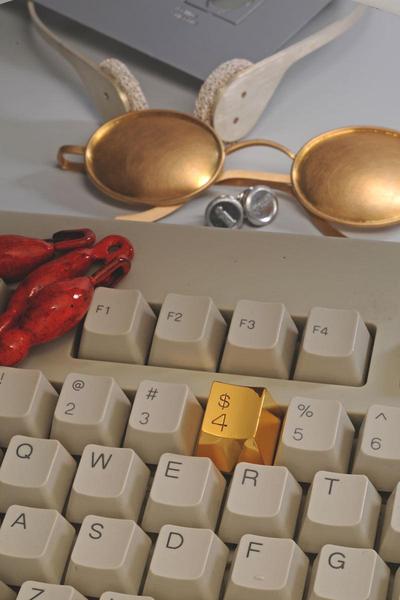 A Jewel Gold Key $4 for Your Computer Keyboard