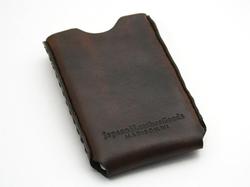 Handmade Windows Leather Business Card Holder