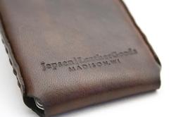 Handmade Windows Leather Business Card Holder