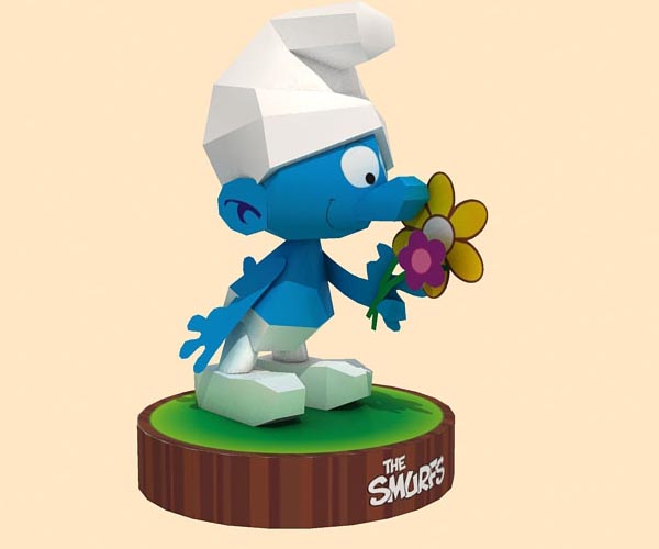 The Smurfs Themed Paper Craft
