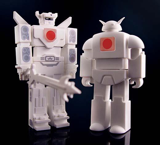 White Voltron and Nekobot USB Flash Drives for Japanese Tsunami Relief