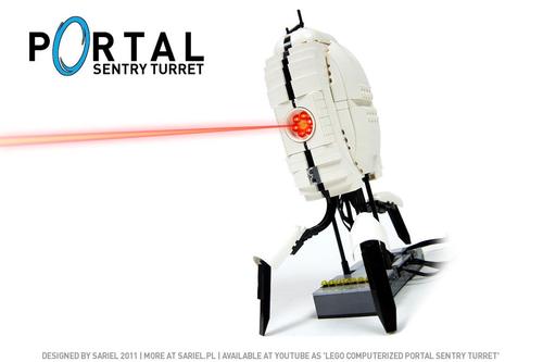Workable LEGO Portal Sentry Turret