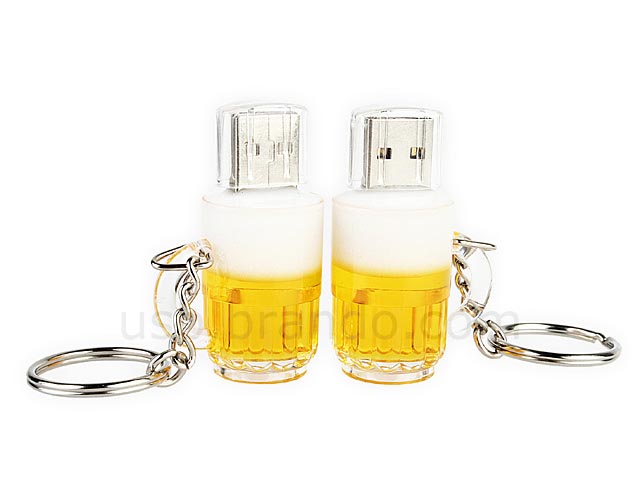 Beer Styled USB Flash Drive with Keychain