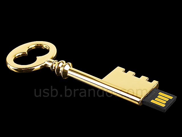Metallic Skeleton Key USB Flash Drive