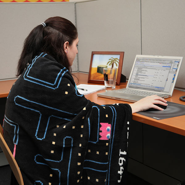 Pacman Themed Fleece Blanket