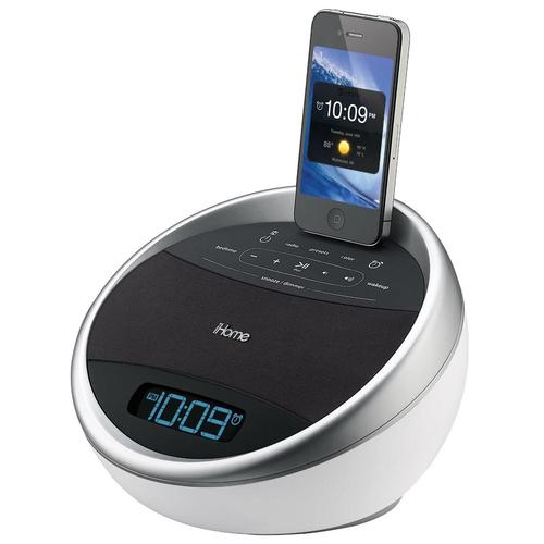 iHome iA17 App-Enhanced Color Changing Dock Speaker with Alarm Clock and FM Radio