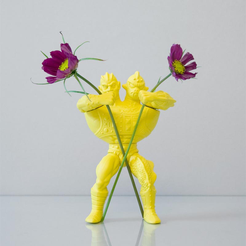 Power Flower: Action Figure Styled Vase