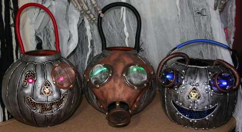 Steampunk Pumpkins for the Upcoming Halloween