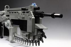 Gears of War Lancer Assault Rifle Made with LEGO Bricks