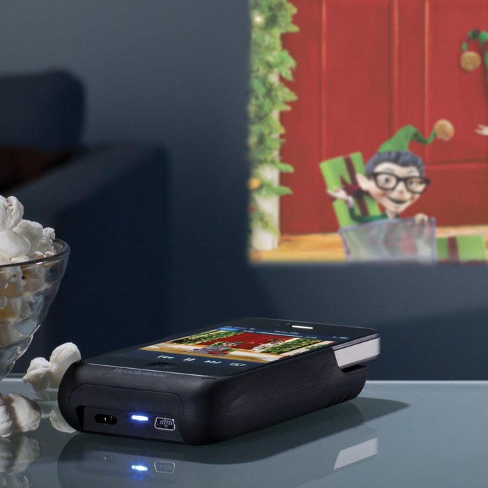 iPhone 4 Battery Case with Pocket Projector