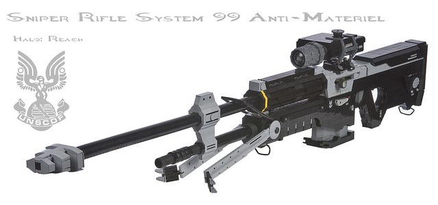 Life-Sized Halo Sniper Rifle Built with LEGO Bricks