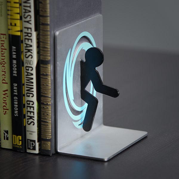 Portal Themed Bookends